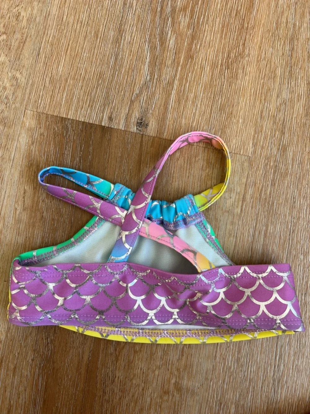 Cat & Jack Baby Girls Iridescent Mermaid Costume Set in Pastel Rainbow Size 12M